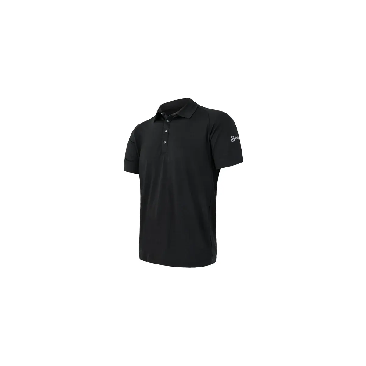 Sensor Herren-Funktionsshirt Sensor Merino Active Polo Kurzarm schwarz