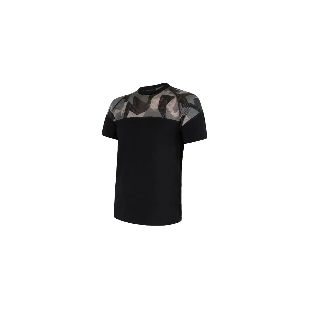 Sensor Herren-Funktionsshirt Sensor Merino Impress Kurzarm schwarz/camo