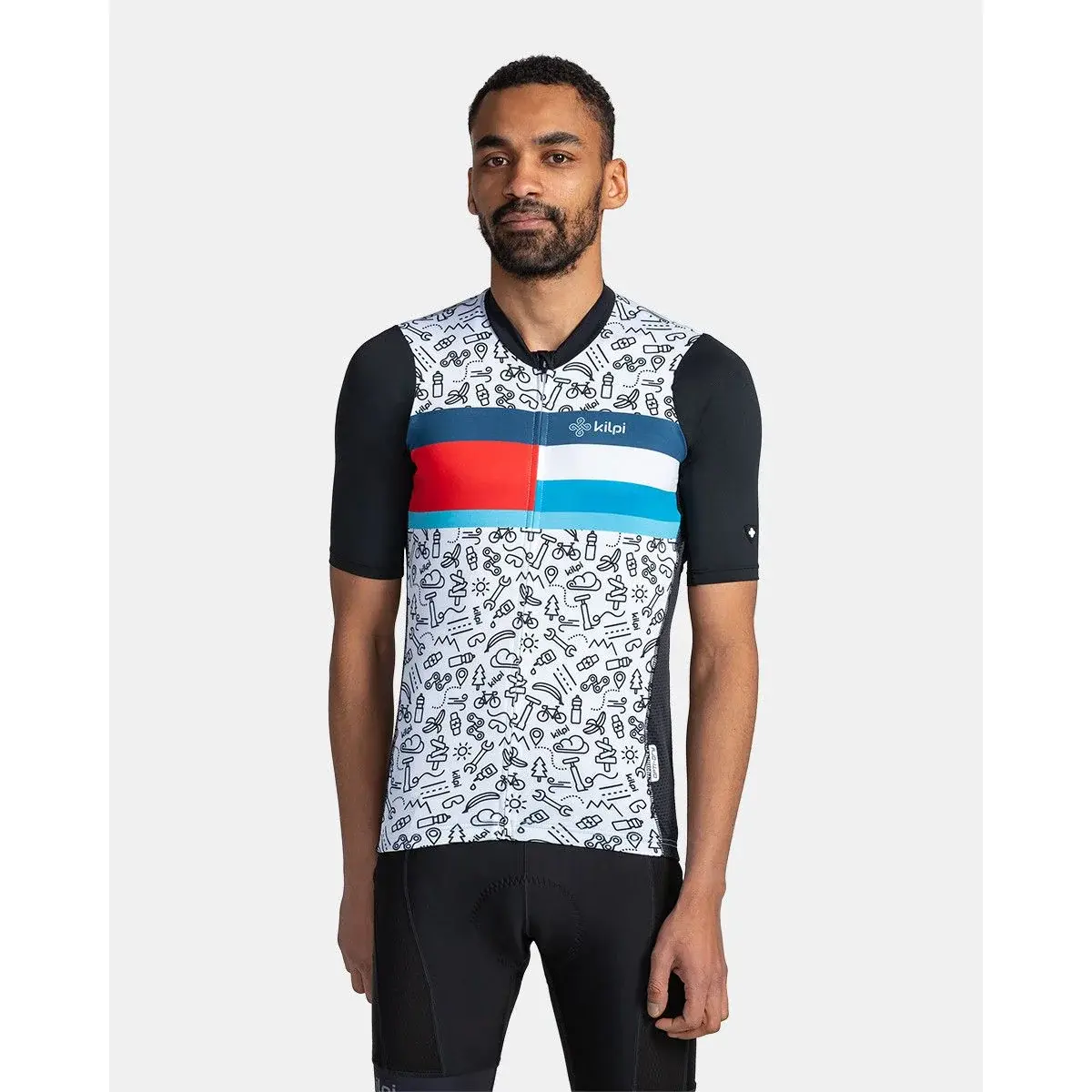 Herren-Radtrikot Kilpi Rival-M schwarz
