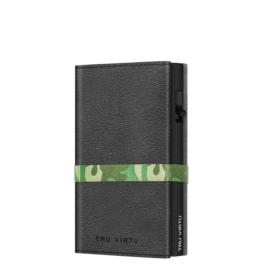 Tru Virtu Geldbörse Tru Virtu Click & Slide Strap Cross Leder Nappa schwarz