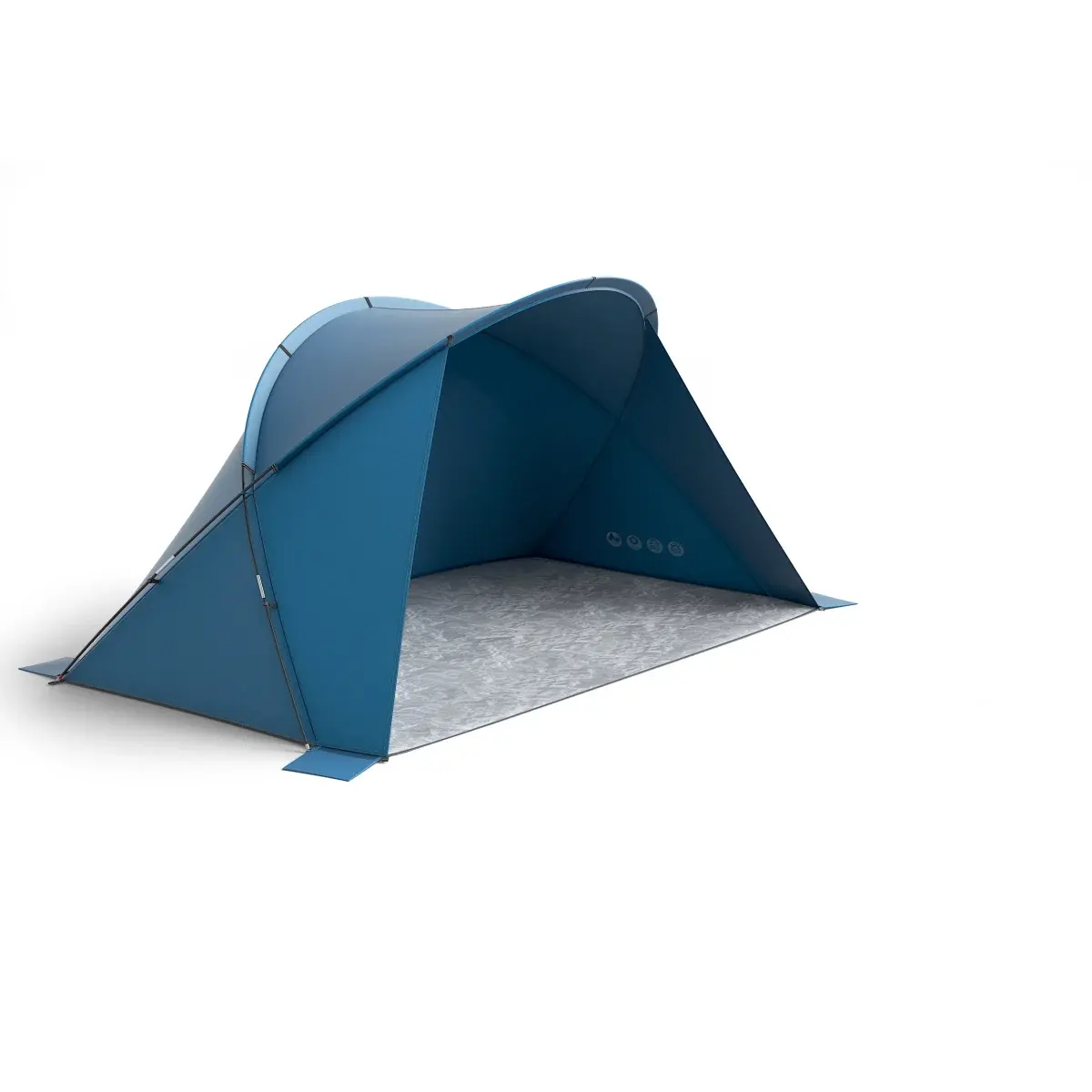 Husky Strandmuschel Husky Blum 4 blue