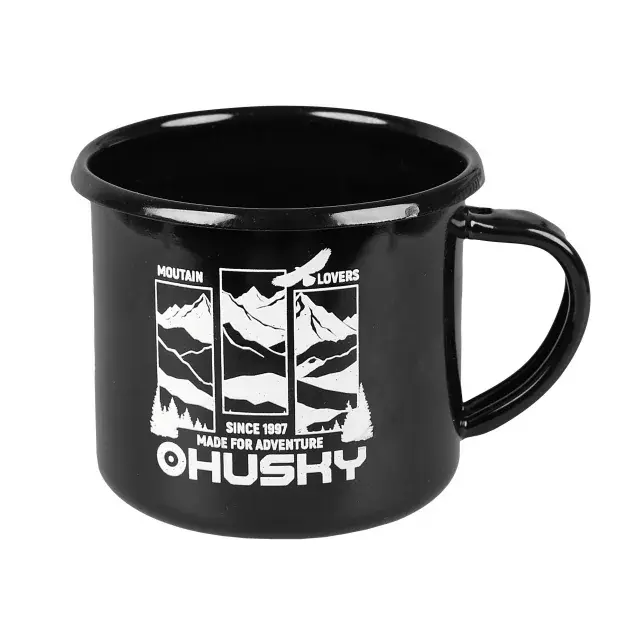Husky Blechbecher Husky 350ml Berge schwarz