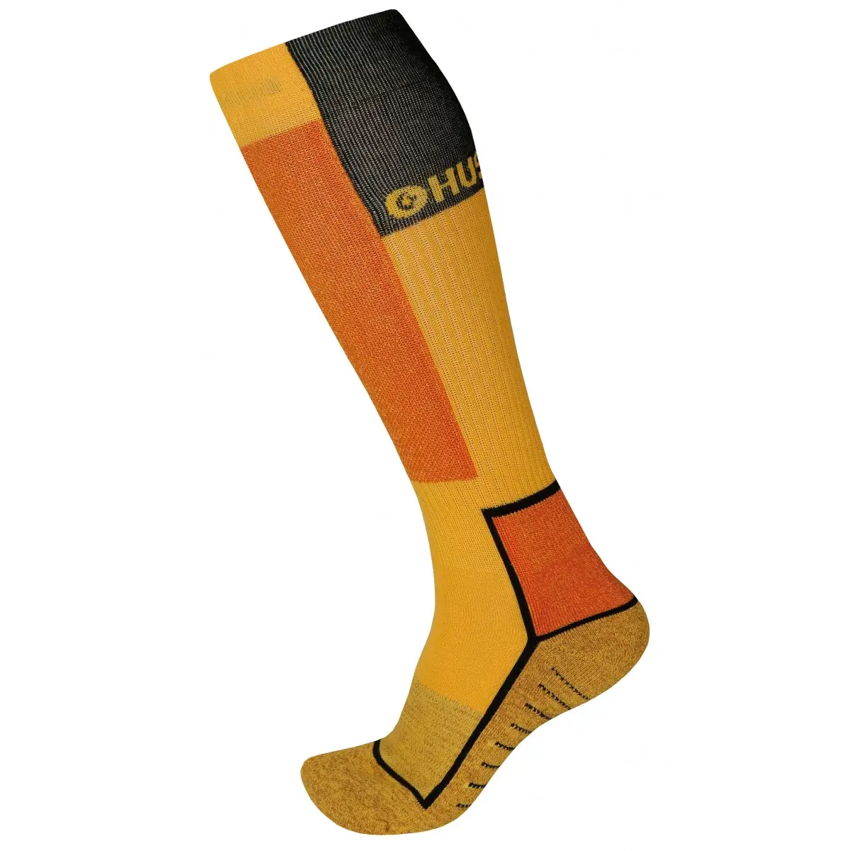 Kniestrümpfe Husky Snow-ski gelb/schwarz