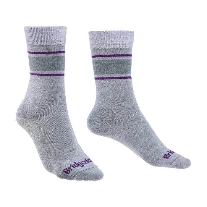 Socken Bridgedale Everyday Ultra Light Merino Performance Boot Women's dark light grey/purple/065