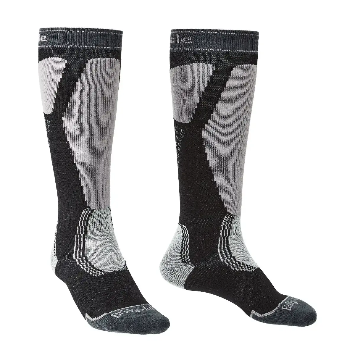 Socken Bridgedale Ski Easy On black/light grey/035