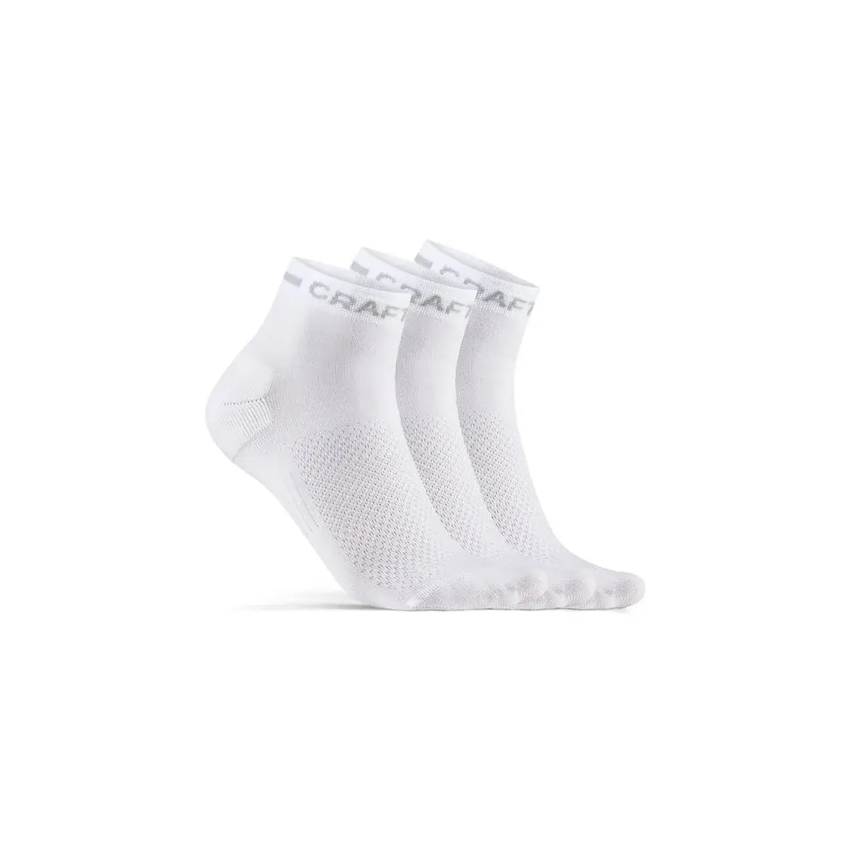 Socken Craft CORE Dry Mid 3-pack weiß