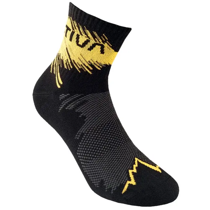 La Sportiva Damensocken La Sportiva Trail Running Socks Black/Yellow