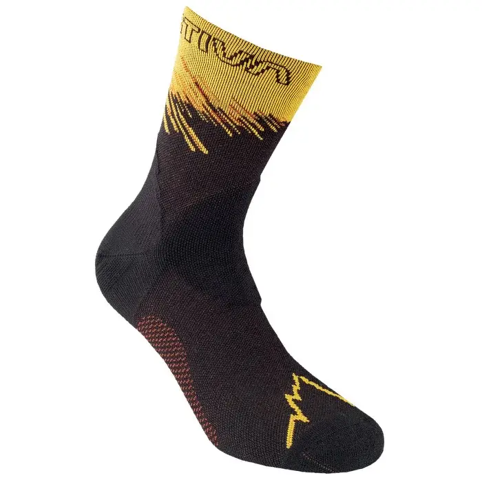 La Sportiva Damensocken La Sportiva Ultra Running Socks Black/Yellow