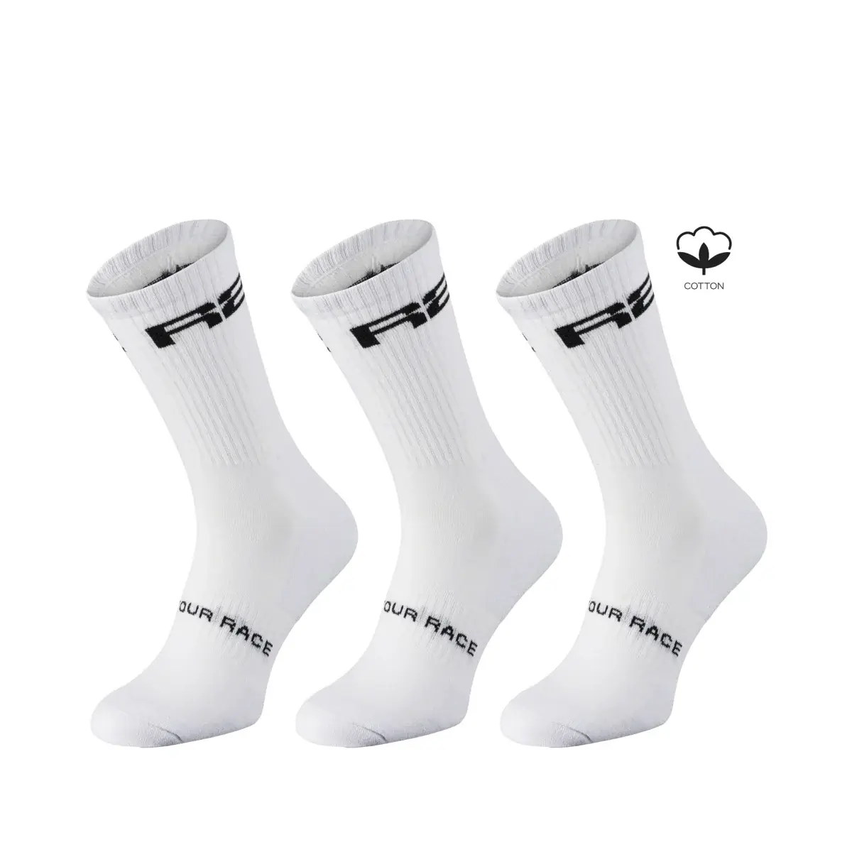 Socken R2 URBAN 3PACK weiß, schwarz