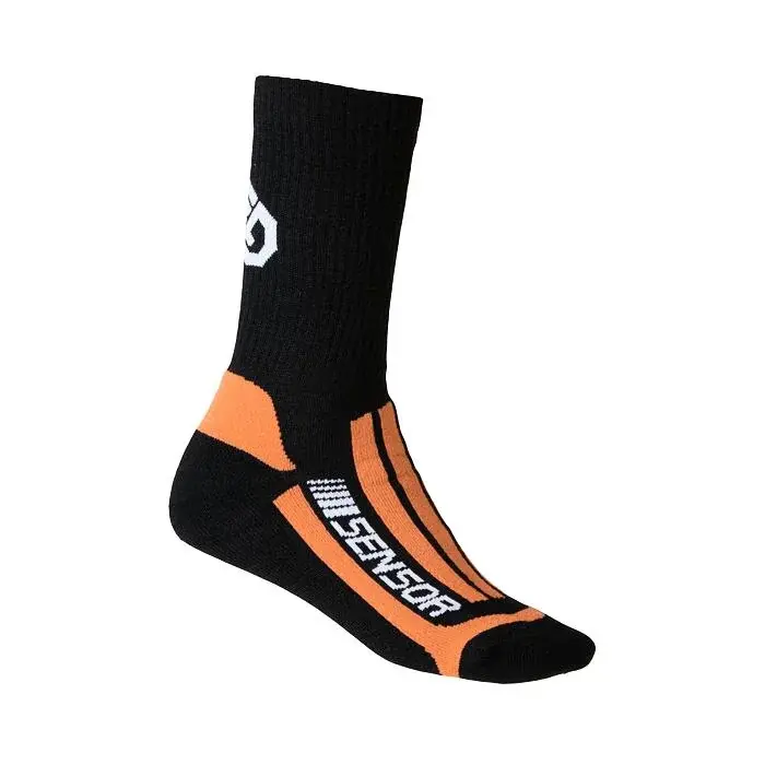 Sensor Socken Sensor Treking Merino schwarz/orange