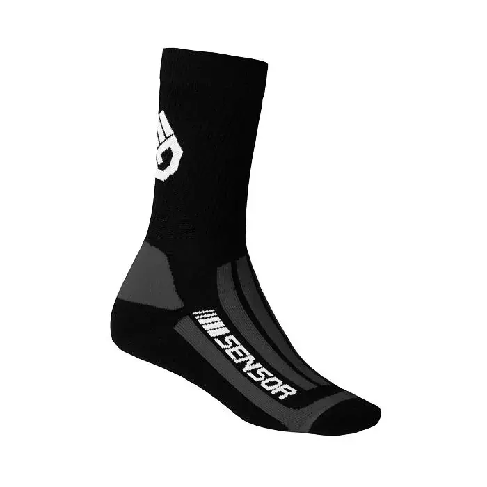 Sensor Socken Sensor Treking Merino schwarz/grau