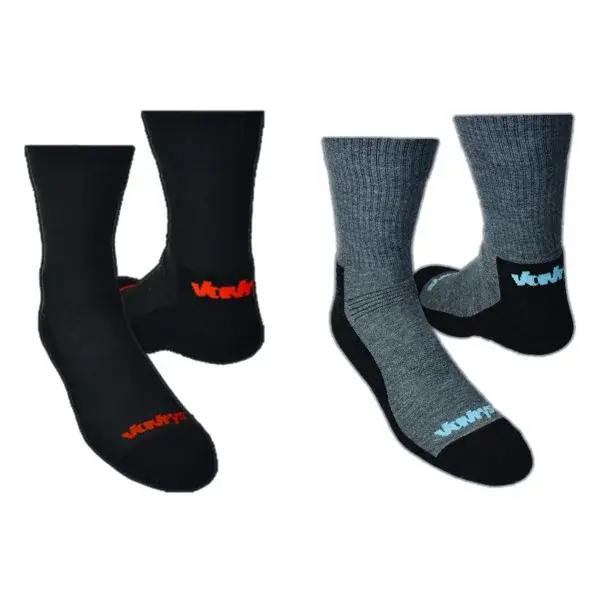 Vavrys Socken Vavrys Trek Coolmax 2-pack schwarz-grau