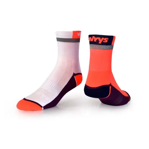 Vavrys Socken Vavrys Trek Cyklo 2-pack orange-weiß