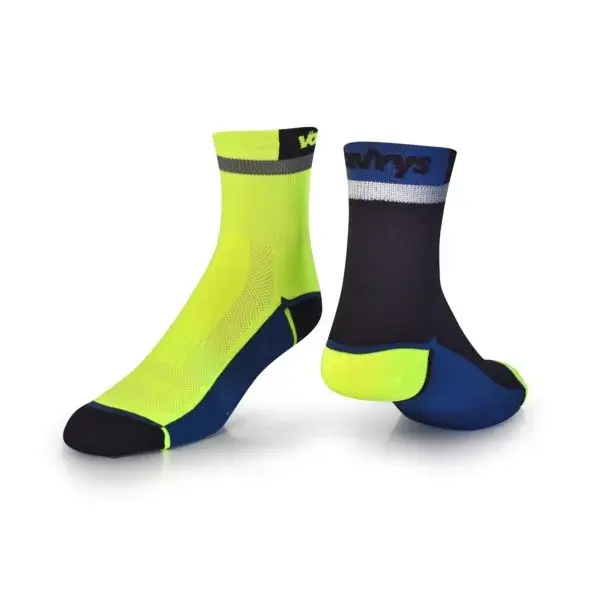 Vavrys Socken Vavrys Trek Cyklo 2-pack gelb-schwarz