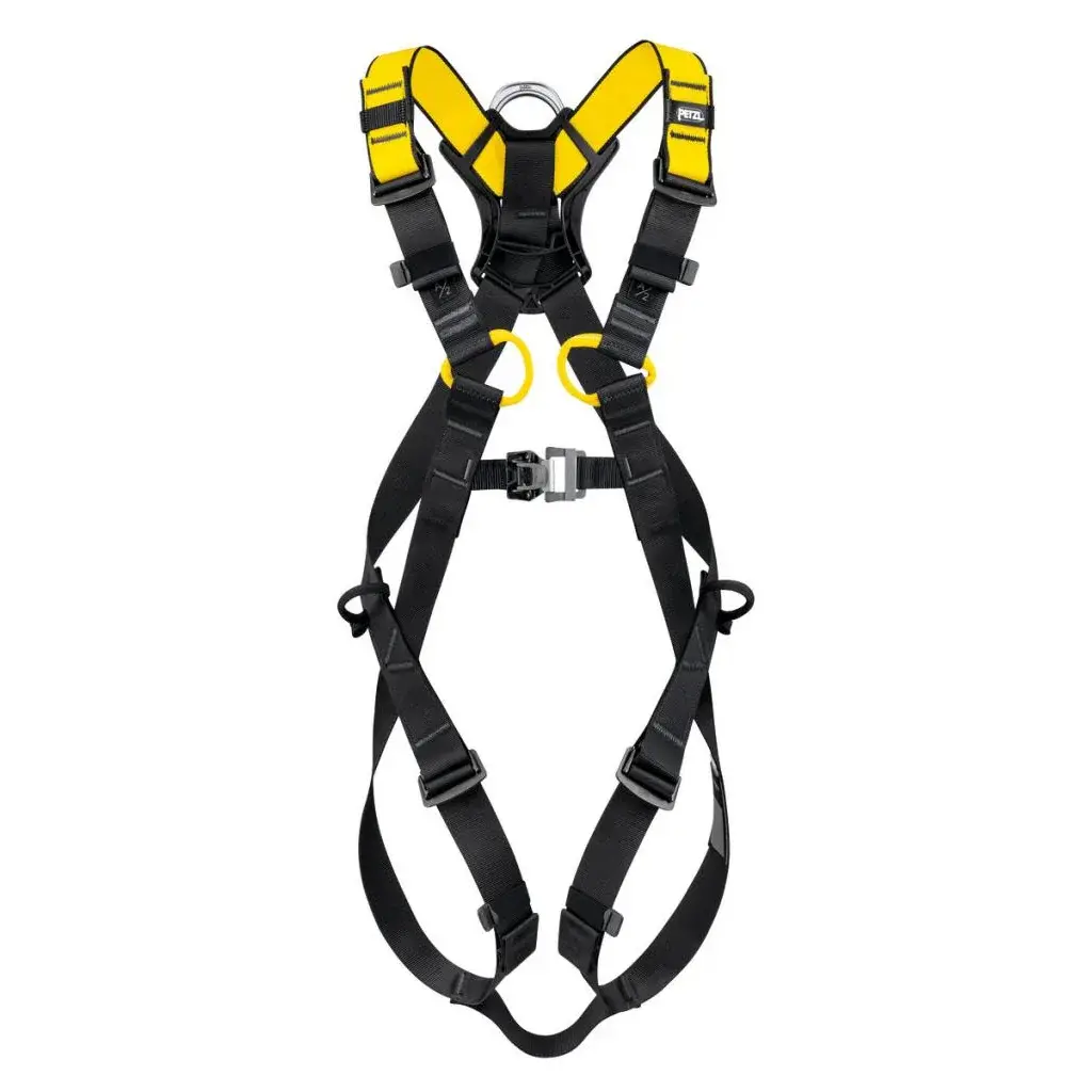 Petzl Auffanggurt Petzl Newton European version Black/yellow