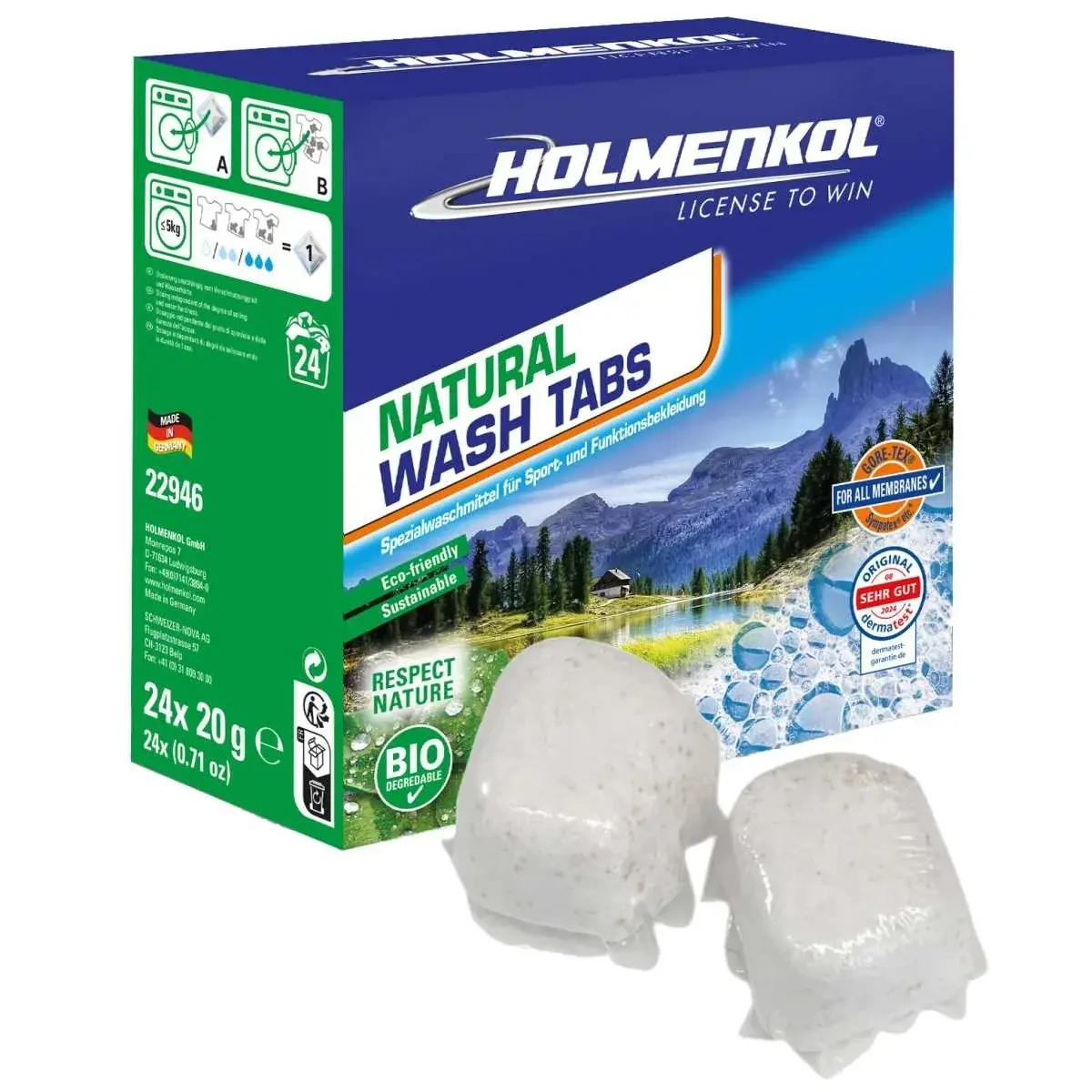 Holmenkol Waschmittel-Kapseln Holmenkol Natural Wash 24Stk.