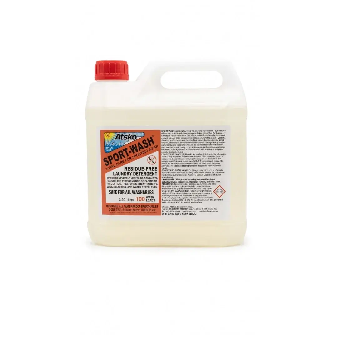 Atsko Waschmittel Atsko SPORT WASH Kanister 3000ml / 100 Dosierungen