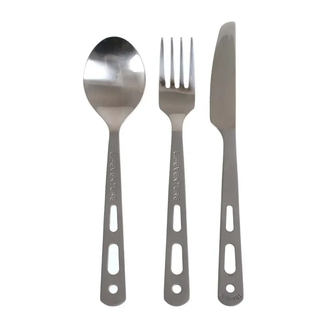 Příborový set Lifeventure Titanium Cutlery Set