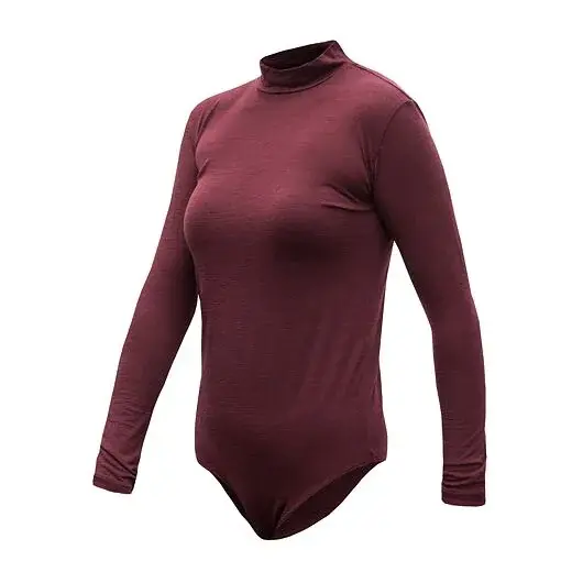 Damen-Langarmbody Sensor Merino Air port red