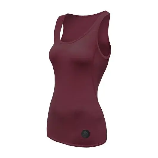 Sensor Damen-T-Shirt Sensor Merino Air ärmellos port red
