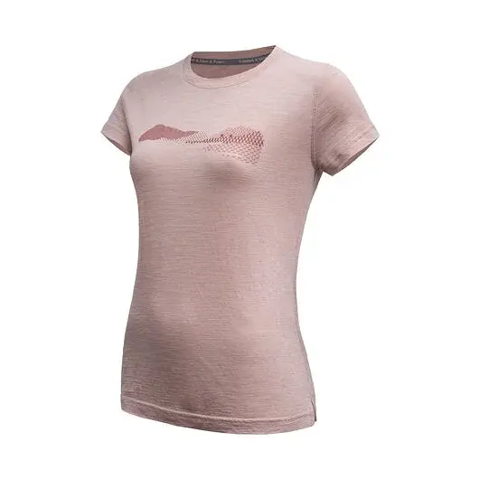 Damen-T-Shirt Sensor Merino Air HILLS dusty pink