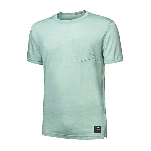 Herren-T-Shirt Sensor Merino Air traveller basil green