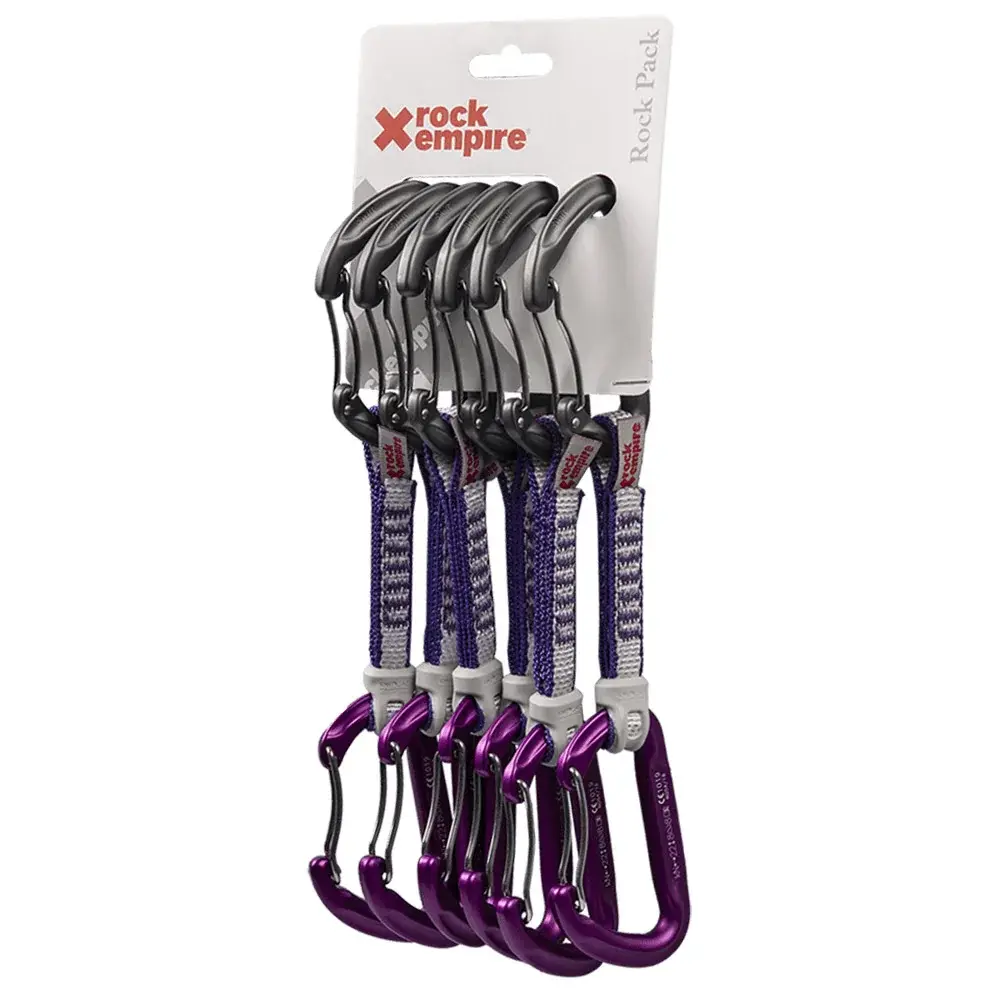 Rock Empire Expressschlingen-Set Rock Empire Set Rock Pack Swift D13 Purpur 11cm 6Stk.