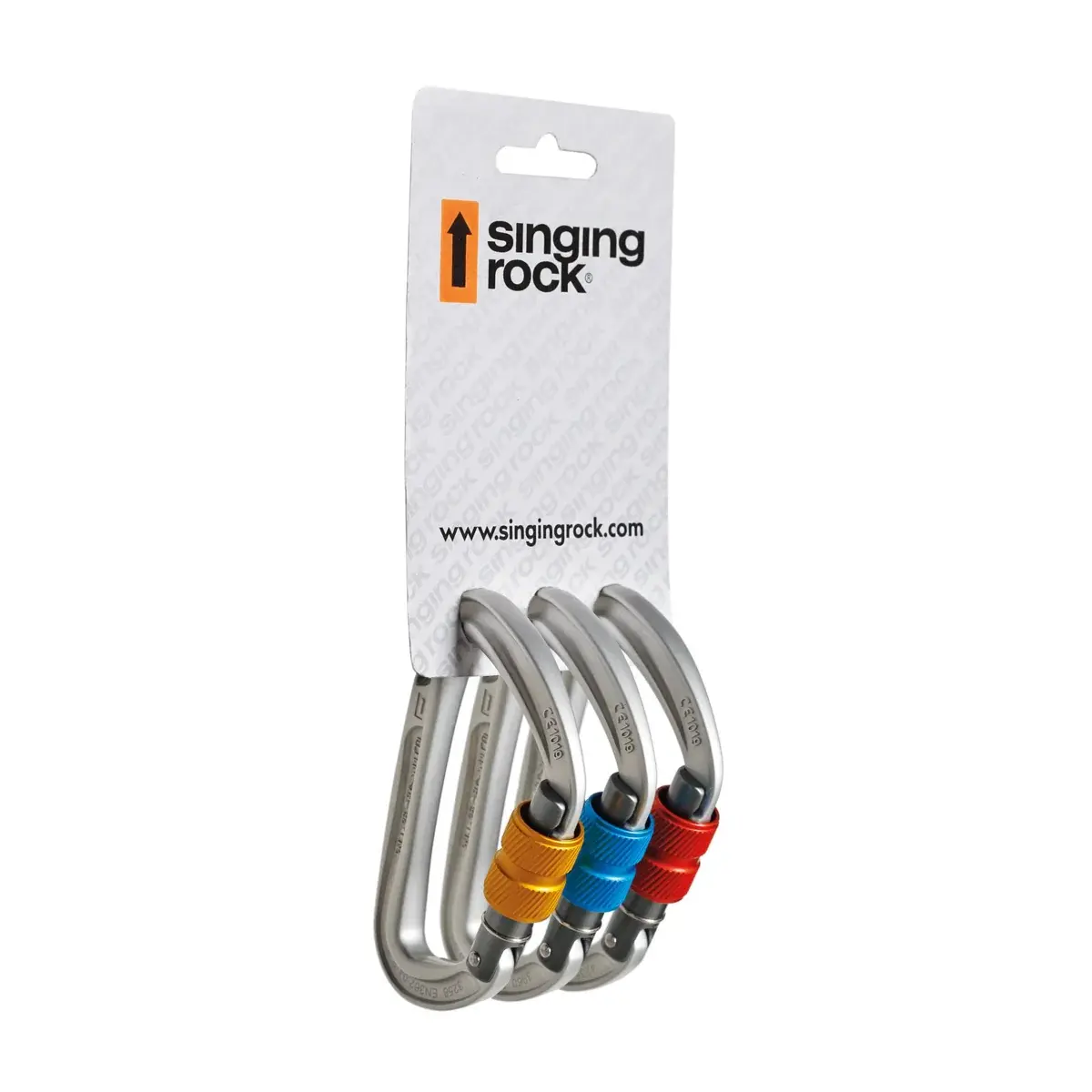 Singing Rock Karabiner-Set Singing Rock D Colt Screw 3-pack