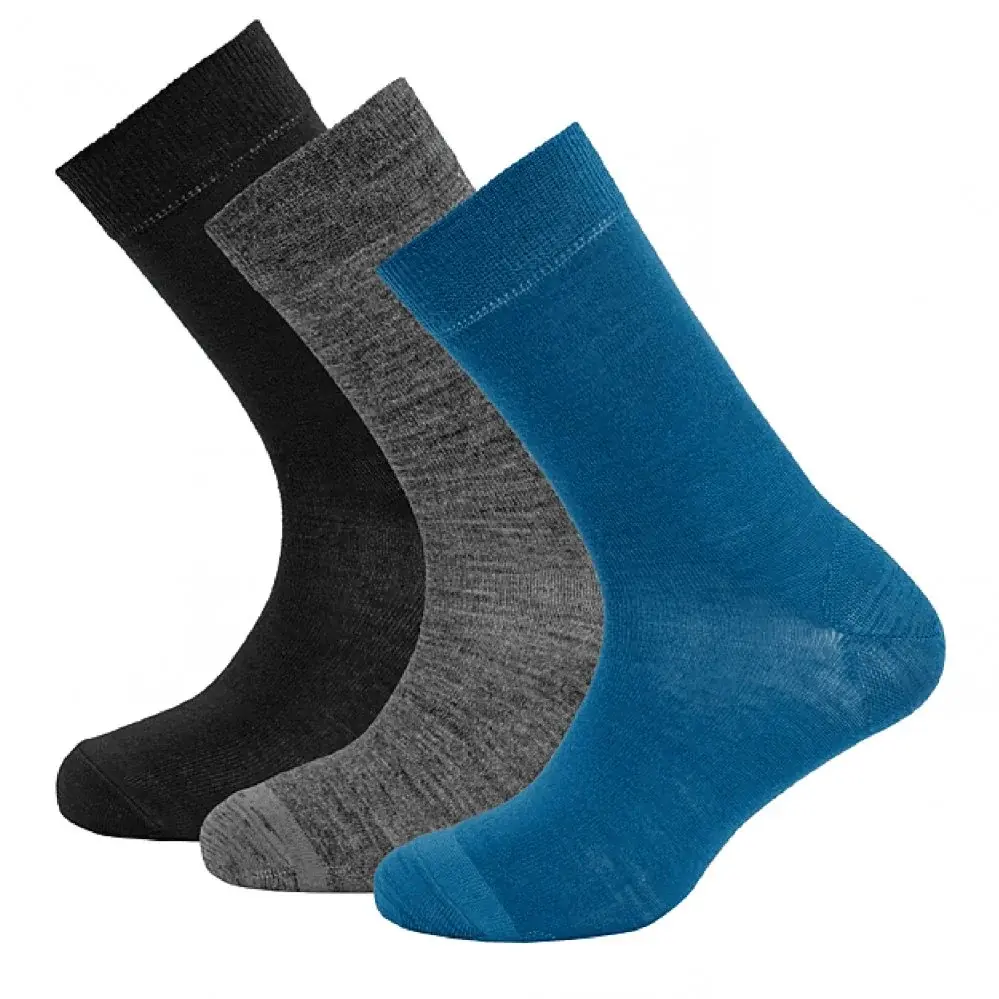 Set vlněných ponožek Devold Daily merino Light Sock 3Pack flood mix