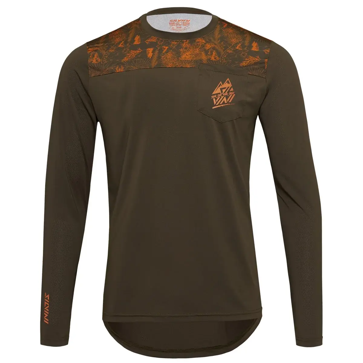 Herrentrikot Silvini MD1804 Ello olive-orange