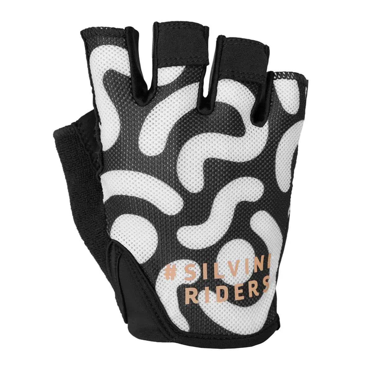 Unisex cyklistické rukavice Silvini UA2523 Varena black-ruby
