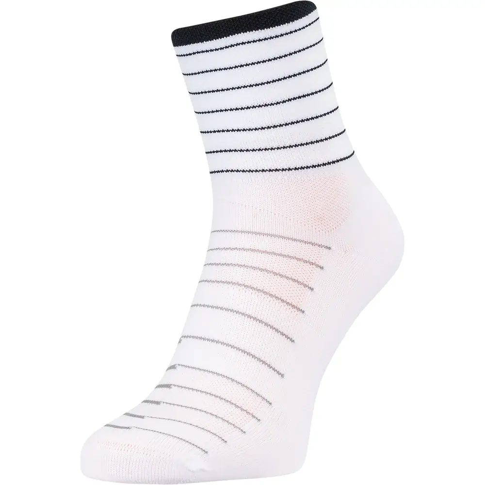 Středně vysoké cyklistické ponožky Silvini Bevera white-black
