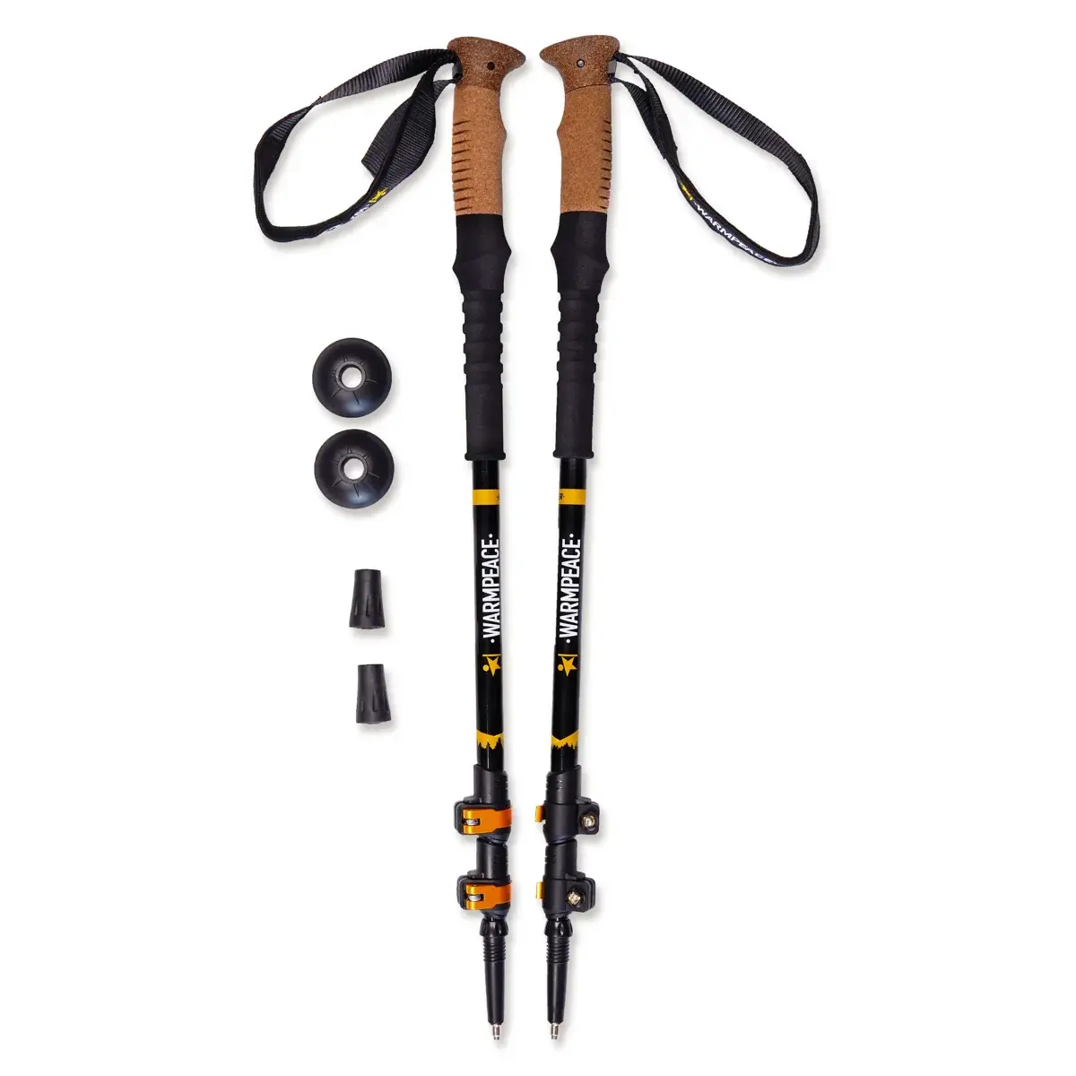 Warmpeace Trekkingstöcke Warmpeace Hiker black/yellow
