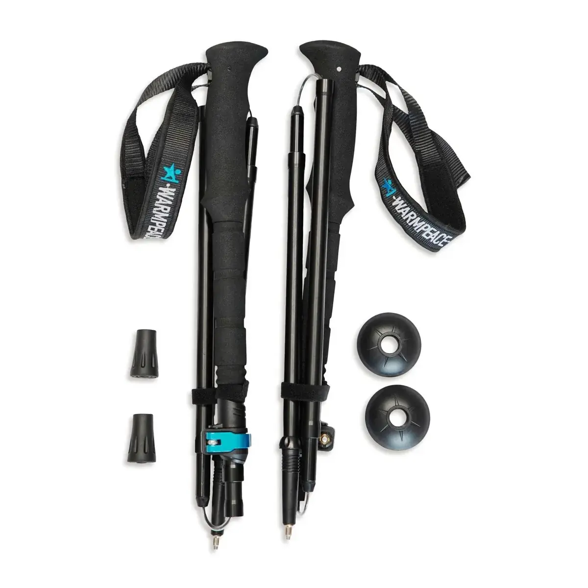 Warmpeace Trekkingstöcke Warmpeace Ridgewalk black/blue