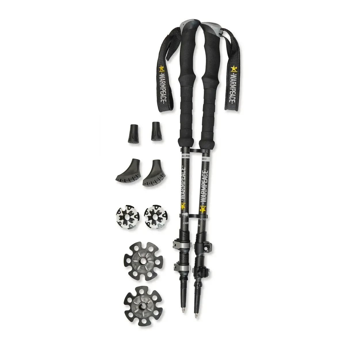 Warmpeace Trekkingstöcke Warmpeace Allrounder black/grey