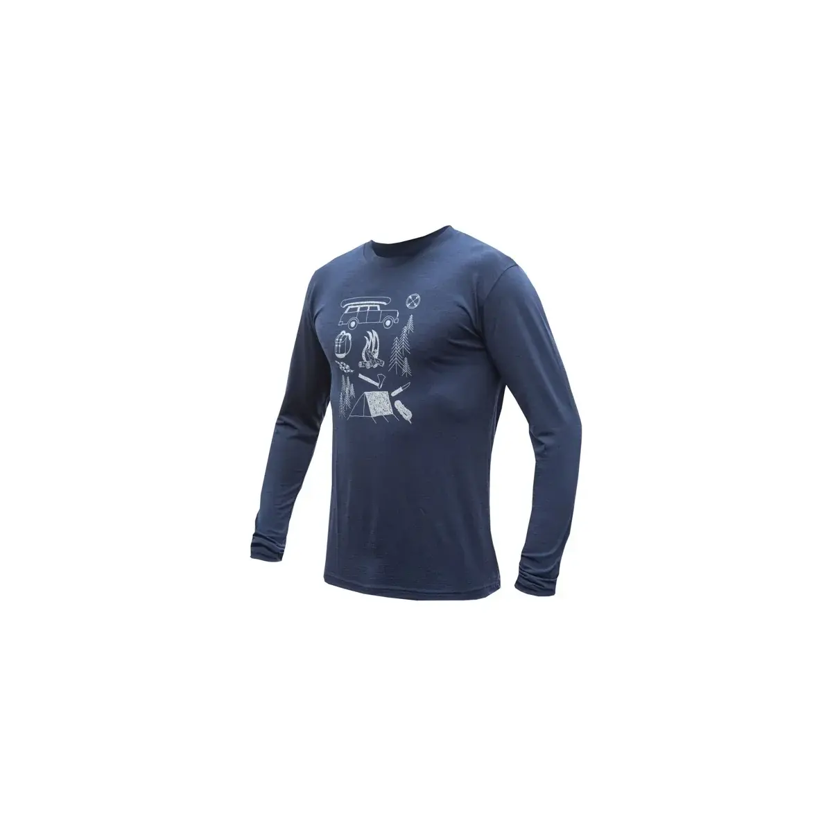 T-Shirt Sensor Merino Active Outside deep blue