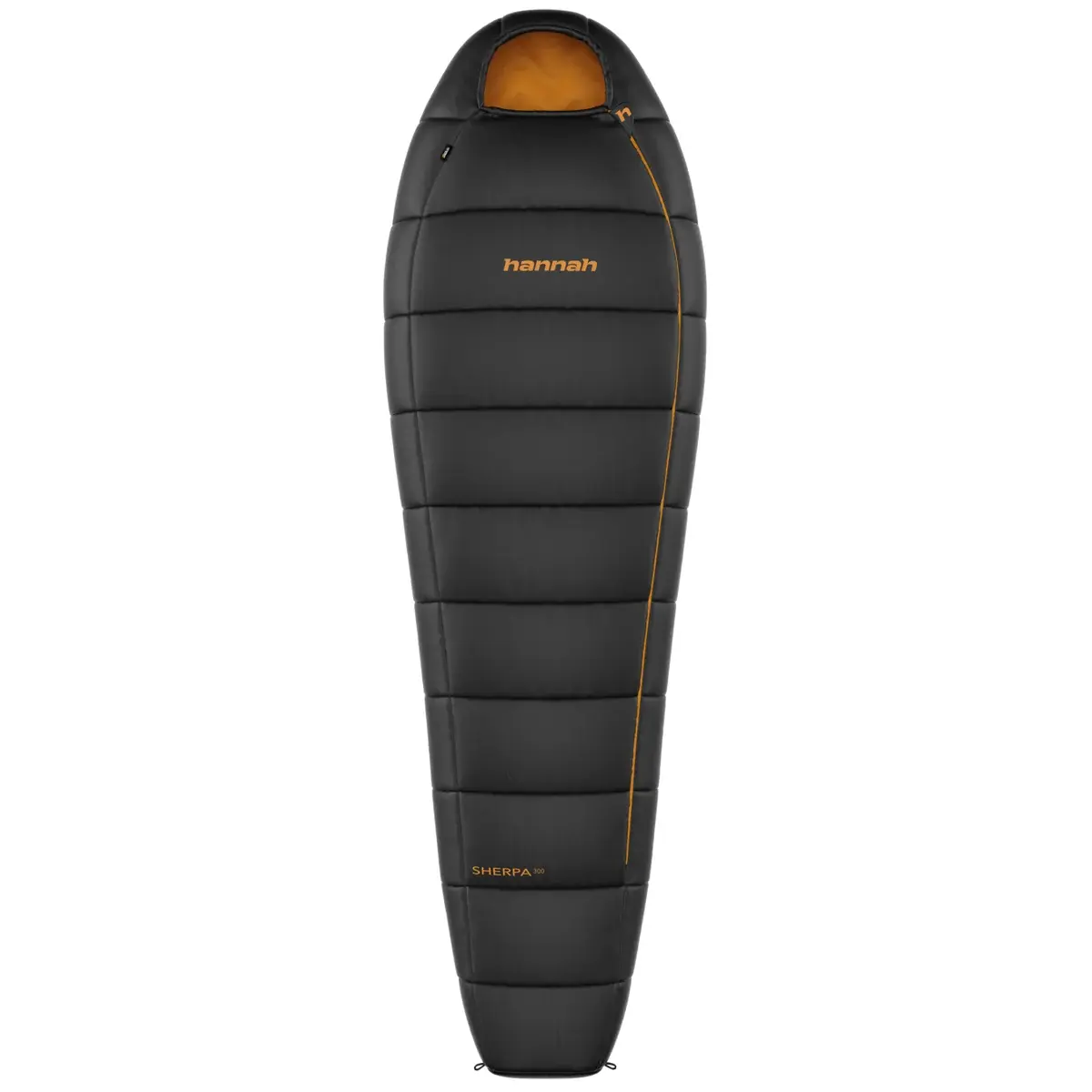 Hannah Drei-Jahreszeiten-Schlafsack Hannah Sherpa 300 jet black/inca gold