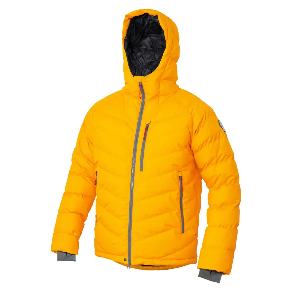 Warmpeace Unisex-Daunenjacke Warmpeace Hillpeak saffron