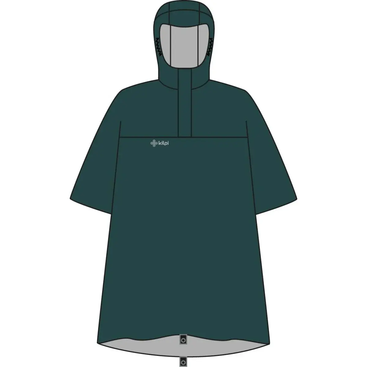 Unisex-Regenjacke Kilpi RAIT-U dunkelgrün
