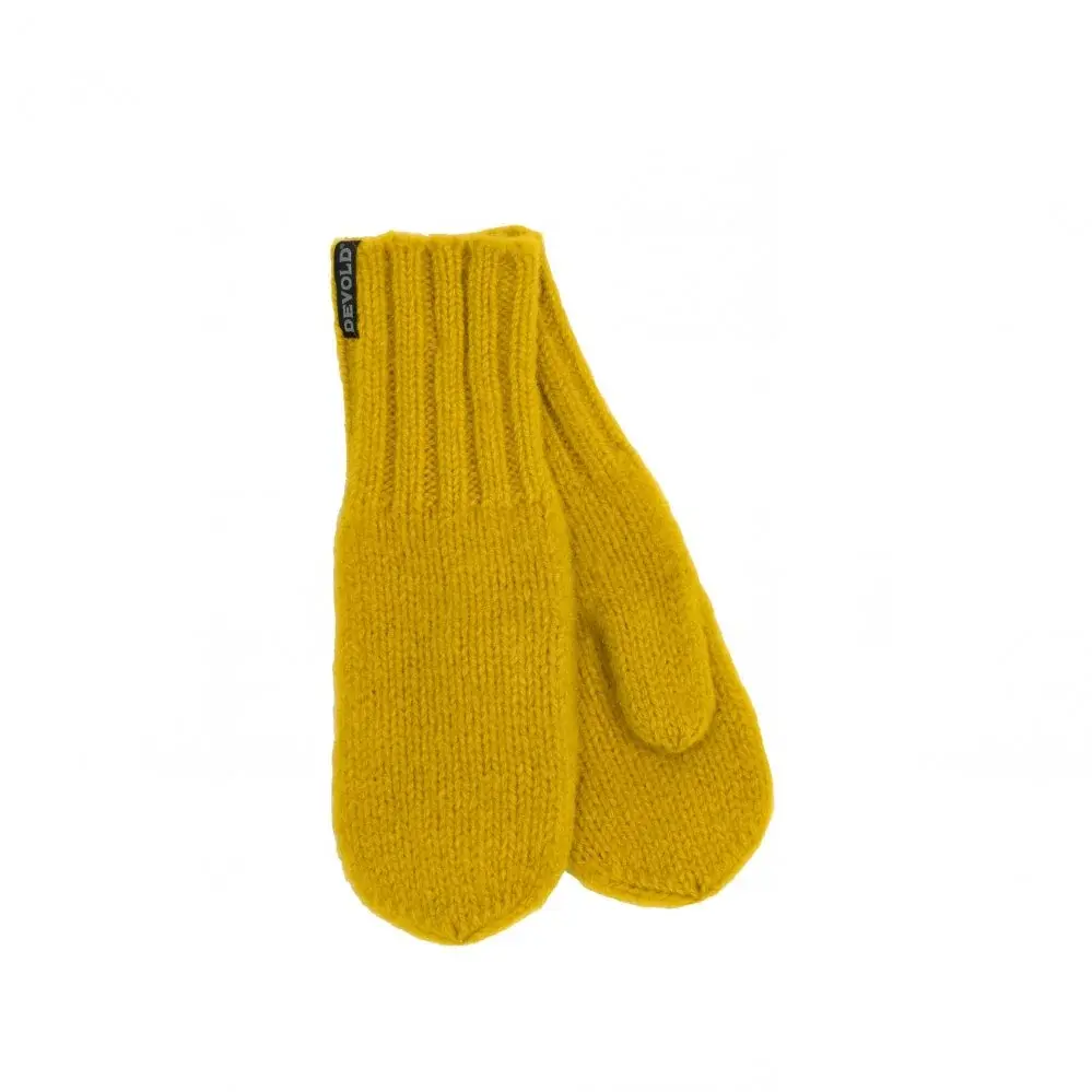 Unisex rukavice Devold Nansen Wool Mitten žlutá