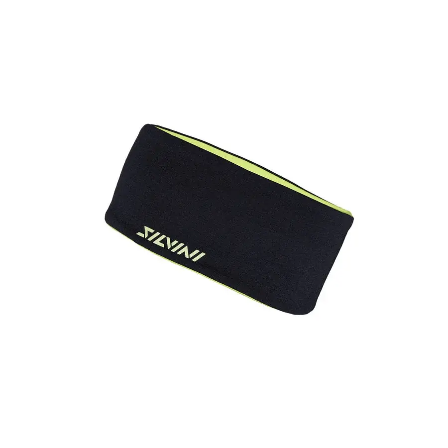Silvini Zweilagiges Unisex-Stirnband Silvini Trebbia black-lime