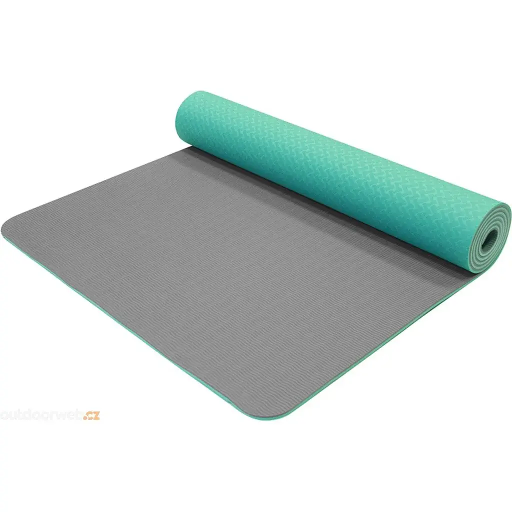 Yate Yogamatte Yate Zweilagig TPE- rutschfeste Oberfläche, türkis/grau 1730x610x6 mm