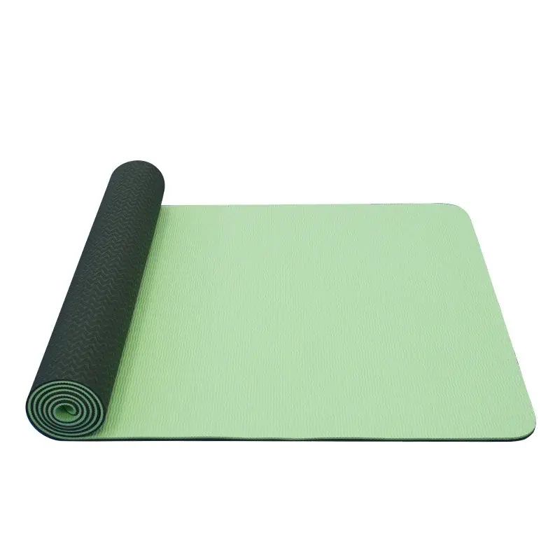 Yate Yogamatte Yate Zweilagig TPE- rutschfeste Oberfläche, grün/grau 1730x610x6 mm