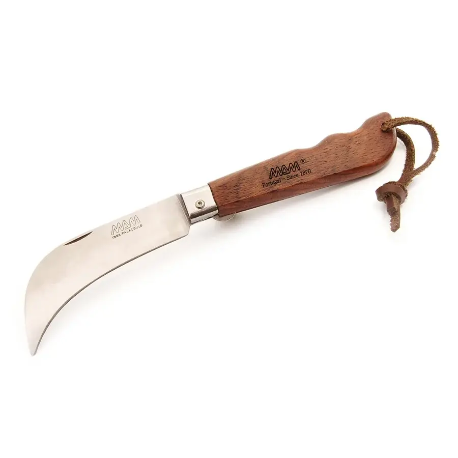 MAM Pilz-Klappmesser mit Arretierung und Schlaufe MAM 2071 9,0 cm bubinga