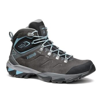 Damen Weitschaftstiefel Asolo Acadia MID GTX Bunion ML graphit/himmelblau, Asolo